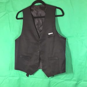 Black dress vest